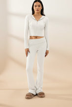 Load image into Gallery viewer, Women’s Knitted Hooded Two-Piece Set – Cardigan &amp; High-Waisted Pants Suit
