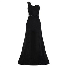 Load image into Gallery viewer, Women's Clothing One-shoulder Sleeveless Bronzing Split Dress
