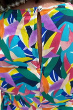 Load image into Gallery viewer, Blue Abstract Print Ruffle Sleeve Plus Size Tiered Maxi Dress
