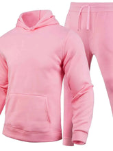 Load image into Gallery viewer, Men's Full Size Long Sleeve Hoodie and Pants Set Plus Size
