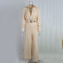 Load image into Gallery viewer, Women's Plus Size Wide Leg Elegant Pant Set

