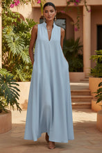 Load image into Gallery viewer, Women's Sleeveless Stand-Collar Maxi Dress
