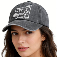 Load image into Gallery viewer, Golf Baseball Caps – Adjustable Embroidered Cotton Hats
