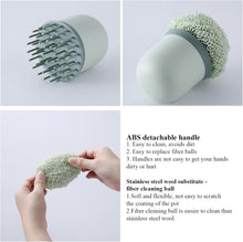 Load image into Gallery viewer, No-Scratch Kitchen Scrub Brush with Replaceable Fiber Scouring Balls – Anti-Scratch, Durable Handle for Non-Stick, Stainless Steel &amp; Ceramic Cookware
