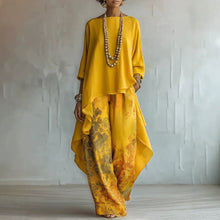Load image into Gallery viewer, Solid Color Sleeveless Top &amp; Wide-Leg Pants Two-Piece Set
