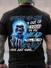 Load image into Gallery viewer, Plus Size Skull Graphic Shirt – 3D Back Print, Oversized Fit, Casual Streetwear for Men
