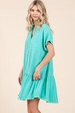 Load image into Gallery viewer, New Summer Linen Blend Button Down Shirt Mini Dress For Women – Fluttering, Casual, Timeless and Versatile Wardrobe Staple
