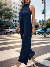 Load image into Gallery viewer, Perfee Tied Grecian : Wide Leg Jumpsuit
