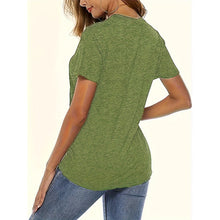 Load image into Gallery viewer, Letter Print Short Sleeve T-Shirt Casual Summer Top
