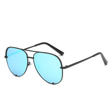 Load image into Gallery viewer, Luxury Lady Vintage Round Metal  Sunglasses For  Driving Black Retro Mirror Sunglasses Woman  Shade Sunglasses With  UV400 Protection
