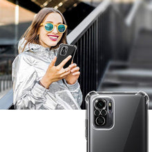 Load image into Gallery viewer, 3D Airbag Shockproof Silicone Phone Case For Xiaomi Redmi Note 10 Pro Max Note 10s 10T 10 Pro 4G 5G Clear Ultra Thin Soft Case Shockproof Protective Corners Thin Soft Transparent Protective Case Flexible Transparent Mobile Phone Case Clear Shockproof Case
