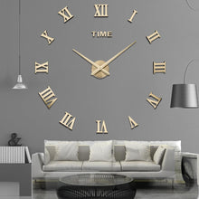Load image into Gallery viewer, 3D Big Acrylic Mirror Wall Clock Quartz Watch Still Life Clocks Frameless Wall Clock 3D Surface Mirror Wall Clock Modern Design Large Mute Wall Watches Stickers for Living Room Bedroom Home Decorations Modern Home Decoration Living Room Stickers
