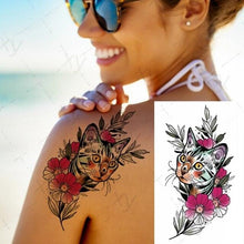 Load image into Gallery viewer, 3D Butterfly Waterproof Temporary Tattoo Sticker Snake Flowers Elegant Small Popular Tattoo For Womens Mens
