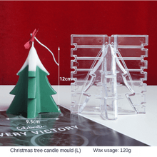 Load image into Gallery viewer, 3D Christmas Tree Candle Mold DIY Scented Candle Christmas Tree Silicone Mold Candle Soap Mold Flexible Mold For Candle Making Pine Tree Molds DIY Cake Decorating Candle Silicone Mold Pine Tree Resin Soap Mold Christmas Gift Craft Home Decor
