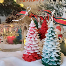 Load image into Gallery viewer, 3D Christmas Tree Candle Mold DIY Scented Candle Christmas Tree Silicone Mold Candle Soap Mold Flexible Mold For Candle Making Pine Tree Molds DIY Cake Decorating Candle Silicone Mold Pine Tree Resin Soap Mold Christmas Gift Craft Home Decor
