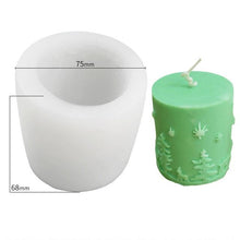 Load image into Gallery viewer, 3D Christmas Tree Candle Mold DIY Scented Candle Christmas Tree Silicone Mold Candle Soap Mold Flexible Mold For Candle Making Pine Tree Molds DIY Cake Decorating Candle Silicone Mold Pine Tree Resin Soap Mold Christmas Gift Craft Home Decor

