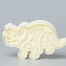 Load image into Gallery viewer, 3D Dinosaur Cookie Cutters Mold Dinosaur Biscuit Cartoon Mould Sugarcraft Dessert Baking Silicone Mold For Sop Cake Decor Tool Dinosaur Fossil Cookie Making Molds Stamps For Kitchen
