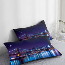Load image into Gallery viewer, 3D HD Pillow Cover City Landscape Rise Building Home Decorative Pillow Cases Cotton Linen Square Cushion Covers For Sofa Couch
