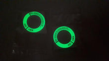 Load image into Gallery viewer, 3D Key Ring Sticker Engine Start Push Button Switch Ring Cover Trim Luminous Ignition Switch Cover Car Styling Circle Light Decoration for Auto Motorcycle Universal Ignition Start Stop Button Luminous Ring Cover Trim Compatible
