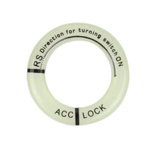 Load image into Gallery viewer, 3D Key Ring Sticker Engine Start Push Button Switch Ring Cover Trim Luminous Ignition Switch Cover Car Styling Circle Light Decoration for Auto Motorcycle Universal Ignition Start Stop Button Luminous Ring Cover Trim Compatible
