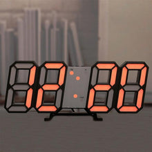 Load image into Gallery viewer, 3D Large LED Digital Wall Clock Date Time Celsius Nightlight Display Table Desktop Clocks 3D Digital Alarm Clock Modern Design LED Wall Desk Clocks 12/24H Time /Date/ Temperature Display Nightlight /Brightness Adjustable/ Alarm Clock For Living Room
