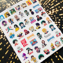 Load image into Gallery viewer, 3D Nail Art Stickers Decal Template Nail Tool Decorations Nail Slider  Metallic Nail Art Stickers Set Love Metal Nail Studs Decals for Women Nail Decorations Accessories Metal Curve Stripe Lines Design Letter Nail Sticker Decoration
