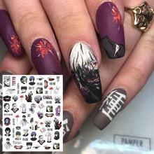 Load image into Gallery viewer, 3D Nail Art Stickers Decal Template Nail Tool Decorations Nail Slider  Metallic Nail Art Stickers Set Love Metal Nail Studs Decals for Women Nail Decorations Accessories Metal Curve Stripe Lines Design Letter Nail Sticker Decoration
