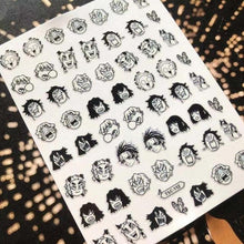 Load image into Gallery viewer, 3D Nail Art Stickers Decal Template Nail Tool Decorations Nail Slider  Metallic Nail Art Stickers Set Love Metal Nail Studs Decals for Women Nail Decorations Accessories Metal Curve Stripe Lines Design Letter Nail Sticker Decoration
