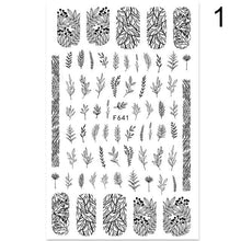 Load image into Gallery viewer, 3D Nail Sticker Russian English Letter Sticker For Nails Foil Love Heart Design Accessories Fashion Manicures Sticker Decoration  Nail Art Stickers Water Transfer Nail Decals Full Wraps Gradient Acrylic Nail Kits for Women Manicure Decoration
