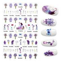 Load image into Gallery viewer, 3D Nail Stickers Leaves Butterfly Panda Love Heart Design Stickers For Nails Manicure Foil Nail Art Decor  Girls Manicure Decoration Nail Art Supplies 3D Self-Adhesive Nail Decals Designer Nail Stickers for Acrylic Nails
