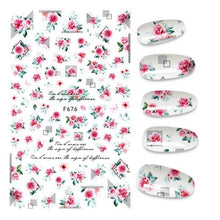Load image into Gallery viewer, 3D Nail Stickers Leaves Butterfly Panda Love Heart Design Stickers For Nails Manicure Foil Nail Art Decor  Girls Manicure Decoration Nail Art Supplies 3D Self-Adhesive Nail Decals Designer Nail Stickers for Acrylic Nails
