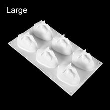 Load image into Gallery viewer, 3D Rabbit Shape Silicone Cake Mold 6-cavity Mousse Dessert Baking Bunny Mold Chocolate Bakeware Pastry Decorating Mould Easter Bunny Chocolate Silicone Mold For Baking Rabbit Shape
