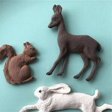 Load image into Gallery viewer, 3D Rabbit Squirrel Fawn Bunny Silicone Mould Fondant Cake Chocolate Soap Mold Cupcake Tool Kitchen Dessert Accessories Appliance Squirrel Fawn Bunny Shape Silicone Ice Cube Mold Silicone Fondant Mold Chocolate Mold Soap Mold
