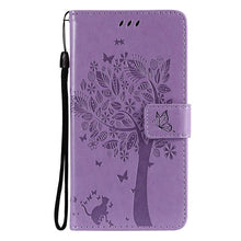 Load image into Gallery viewer, 3D Tree Flip Leather Case For iPhone 13 12 Mini Phone Cover PU Leather Wallet Case with Card Holder Kickstand Wrist Strap Flip Cover for iPhone
