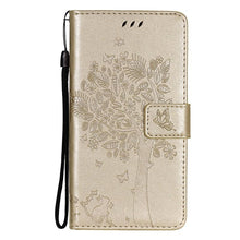 Load image into Gallery viewer, 3D Tree Flip Leather Case For iPhone 13 12 Mini Phone Cover PU Leather Wallet Case with Card Holder Kickstand Wrist Strap Flip Cover for iPhone
