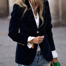 Load image into Gallery viewer, Women’s Slim-Fit Notch-Lapel Blazer
