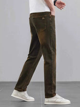 Load image into Gallery viewer, Men's Washed Straight Leg Fit Jeans
