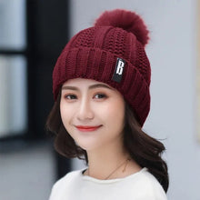Load image into Gallery viewer, Warm Knitted Beanie &amp; Scarf Set Women | Cozy Winter Bundle

