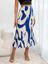 Load image into Gallery viewer, Women's Zebra Print Pleated Skirt – Irregular Hem &amp; Side Slit
