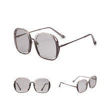Load image into Gallery viewer, Large Half Frame UV400 Sunglasses – Colorful Fashion Shades
