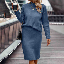 Load image into Gallery viewer, Women's Two Piece Set - Pullover Sweater &amp; Bodycon Skirt Cozy Outfit
