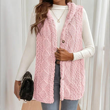 Load image into Gallery viewer, Women's Textured Sleeveless Hooded Vest
