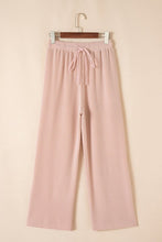 Load image into Gallery viewer, Solid Corded T-Shirt and Pants Set
