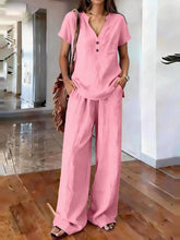 Load image into Gallery viewer, Women’s Casual Solid Color Two Piece Set
