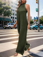 Load image into Gallery viewer, Perfee Tied Grecian : Wide Leg Jumpsuit
