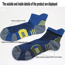 Load image into Gallery viewer, 3Pair Professional Fitness Sports Socks Towel Bottom Non-Slip Running Socks Men Women Short Quick-Drying Basketball Training Sox

