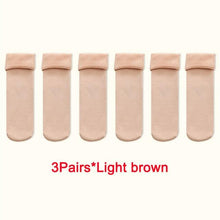 Load image into Gallery viewer, 3Pairs Female Winter Warm Thicken Thermal Soft Casual Solid Color Socks Wool Cashmere Home Snow Boots Velvet Home Floor Sock For Women
