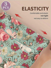 Load image into Gallery viewer, 3pcs High Waisted Panties Women's Panties Tummy Tightening and Hip Lifting Printed Patterns Comfortable Fit
