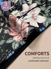 Load image into Gallery viewer, 3pcs High Waisted Panties Women's Panties Tummy Tightening and Hip Lifting Printed Patterns Comfortable Fit
