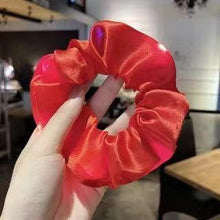 Load image into Gallery viewer, 3Pcs New Arrival Girls LED Luminous Scrunchies Hairband Ponytail Holder Headwear Elastic Hair Bands Solid Color Hair Accessories Ponytail Holder Accessories for Women And Girls
